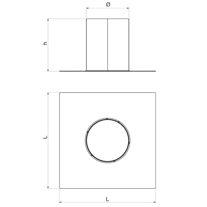 Piastra Telescopica di Chiusura Acciaio Inox Apros CATC 2 legnagoferr