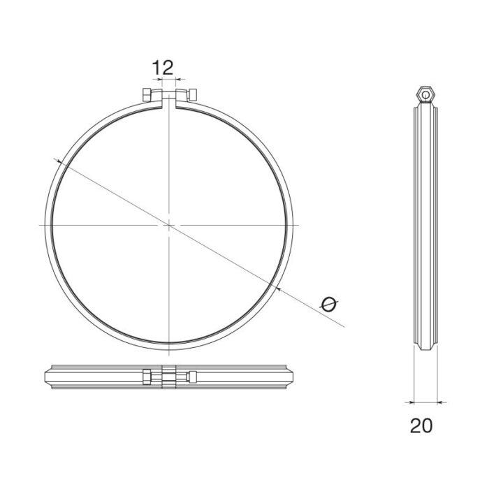 Fascetta di Bloccaggio in Acciaio Inox Apros FB19 2 legnagoferr