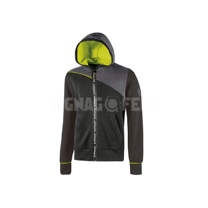 Felpa Full Zip Impermeabile con Cappuccio Regolabile U Power EY212AG 1 legnagoferr