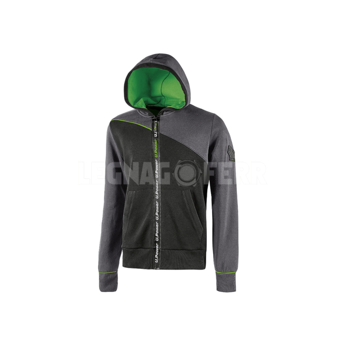 Felpa Full Zip Impermeabile con Cappuccio Regolabile U Power EY212AG 2 legnagoferr