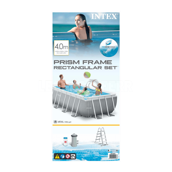 Piscina Fuori Terra Intex 26788 Ex 26776 Prism Frame Rettangolare 400x200x100 legnagoferr 2