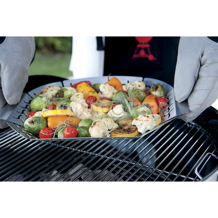 Weber 6678 Cestello di Cottura Premium per Verdure Grande legnagoferr