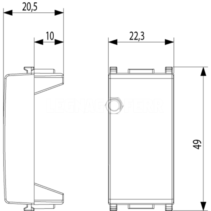 Copriforo Bianco Tappo Cieco Falso Polo per Placche Supporti Vimar Plana 14041 - immagine 4