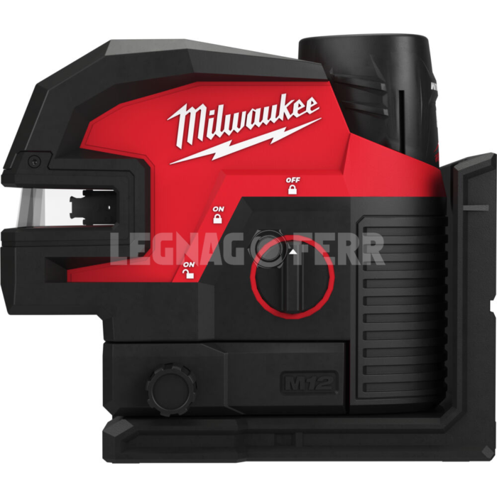 M12 CLL4P 301C Livella Laser Verde a 2 Linee con 4 Punti Piombo Milwaukee 4933479203 legnagoferr 2