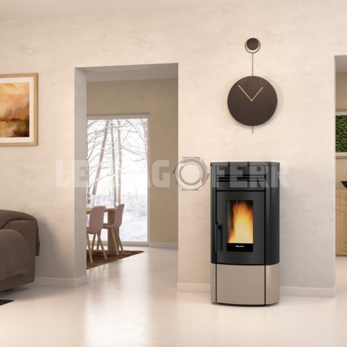 Nordica Extraflame Noris Stufa a Pellet Ermetica Ventilata 3,6 12,0 kW legnagoferr03