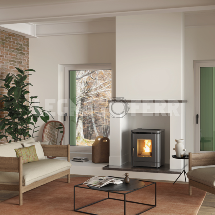 Nordica Extraflame Peggy Stufa a Pellet Ermetica Ventilata 2,5 5,1 kW legnagoferr01