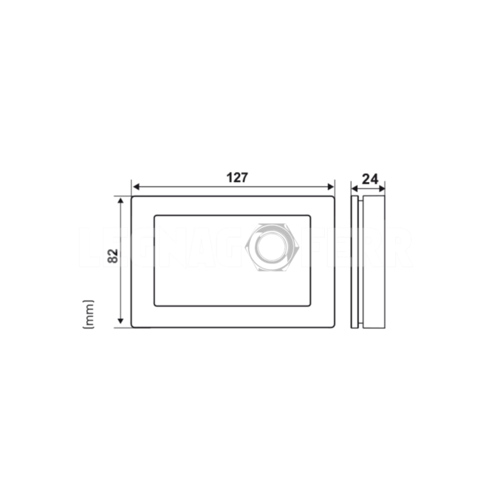 Fantini Cosmi CH120 Bianco Termostato ambiente a batterie, touchscreen legnagoferr01