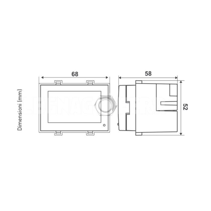 Fantini Cosmi CH121TS Nero Termostato da Incasso, Touchscreen, 3 temperature legngaoferr01