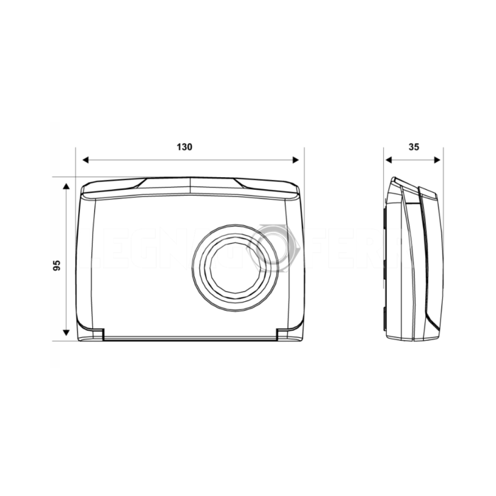 Fantini Cosmi Intellitherm C32 Cronotermostato Giornaliero con Orologio Meccanico a Cavalieri legnagoferr02