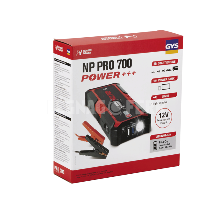 GYS Nomad Power Pro 700 027510 Avviatore per Batterie legnagoferr 4