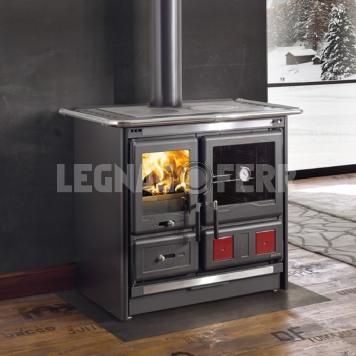 Nordica Extraflame Rosa L 5.0-Steel Cucina a Legna 9,5 kW legnagoferr