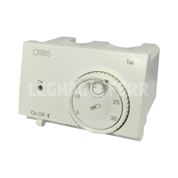 Orbis Tek Bianco Termostati Elettronici da Incasso, 2 batterie 1.5V OB322600 legangoferr