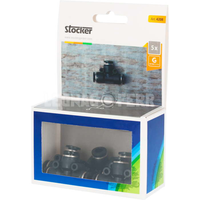 Stocker 4208 Raccordo a T per Geyser 5 pz legnagoferr 1