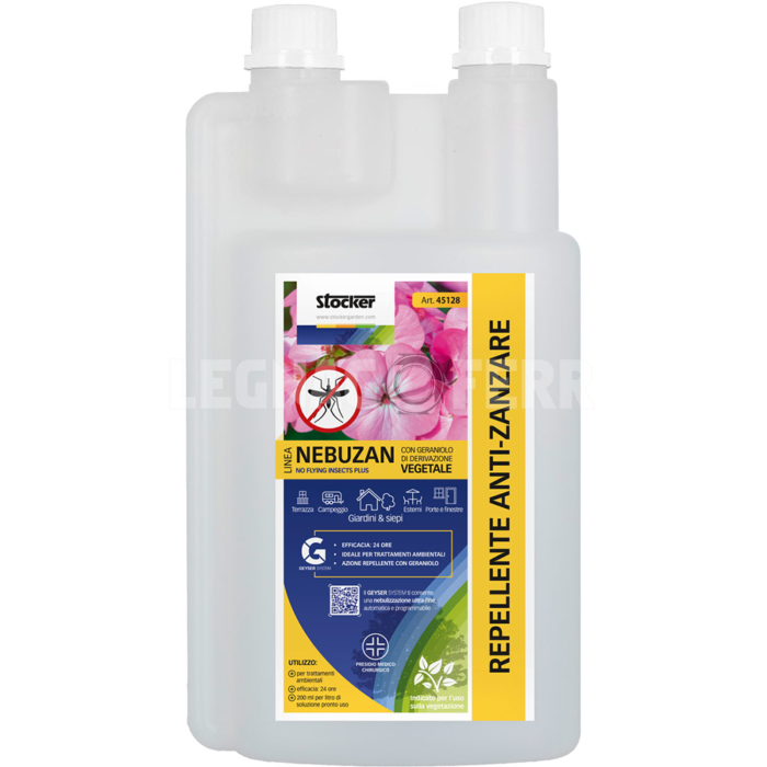 Stocker 45128 Nebuzan Repellente Anti-Zanzare 1 L 