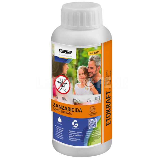 Stocker 45135 Etokraft Zanzaricida Anti Zanzare 250 ml legnagoferr